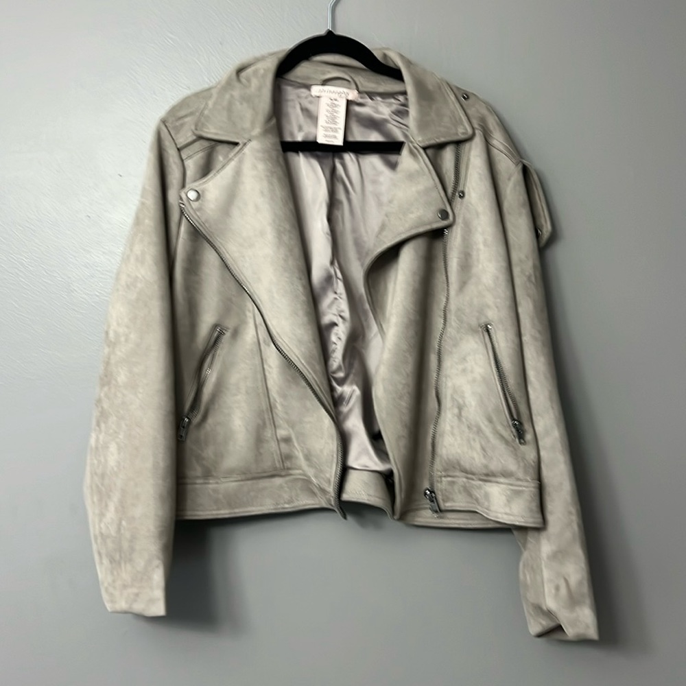 Faux leather jacket